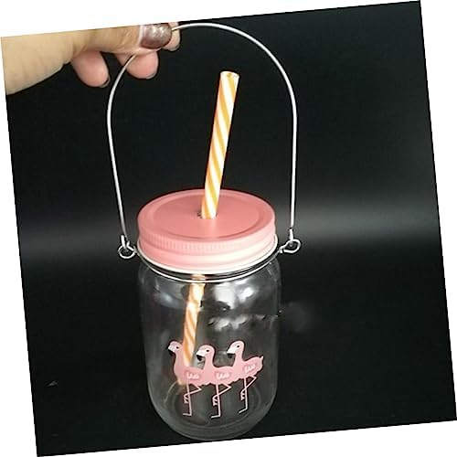 2 Set Mason Jar Hangers with Solar Lights