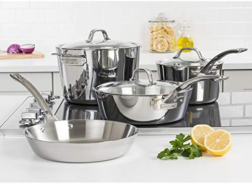 Viking 7-Piece 3-Ply Stainless Steel Cookware Set