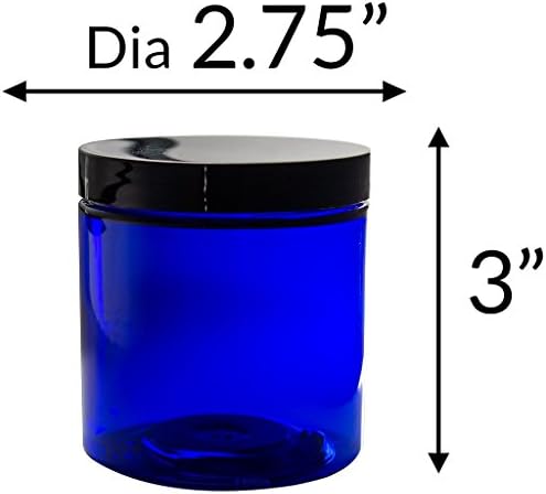Premium 8 Oz Plastic Cream Jars