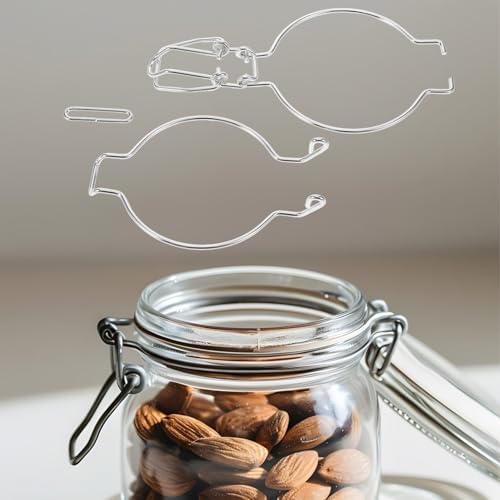 Sturdy stainless steel Mason jar wire hanger with wide mouth