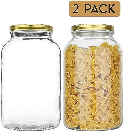 Crafted by Kitchentoolz - 1 Gallon Glass Jar with Airtight Lid