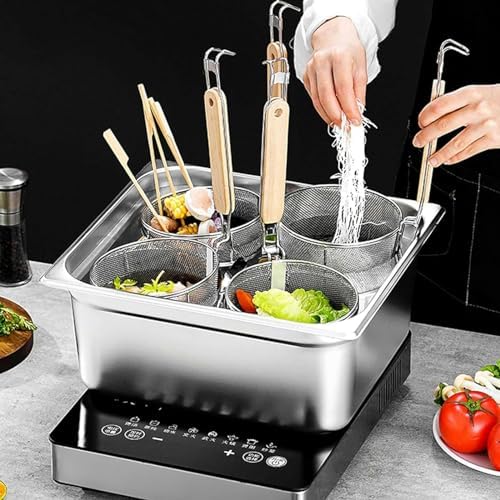 Stainless Steel 6-Hole Pasta Cooker Set for Home Commercial