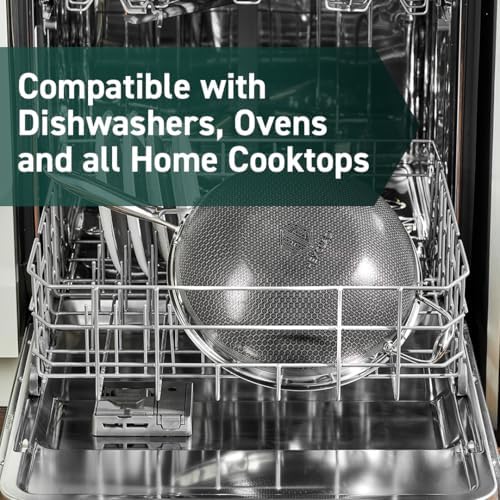 HexClad 7 Piece Hybrid Stainless Steel Cookware Set