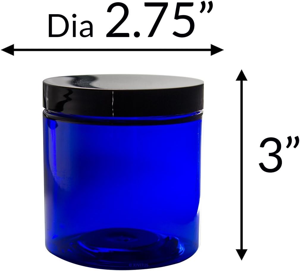 Premium 8 Oz Plastic Cream Jars