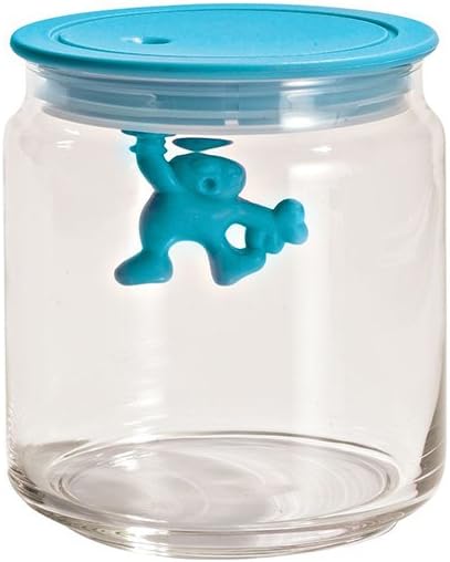 Alessi 3-Cup Glass Jar Blue -
