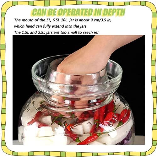OCAZI Clear Glass Jar 10L Pickling Fermenting Canning Jar