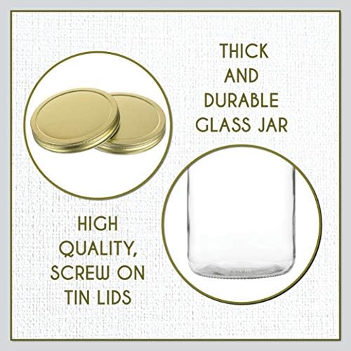 Crafted by Kitchentoolz - 1 Gallon Glass Jar with Airtight Lid