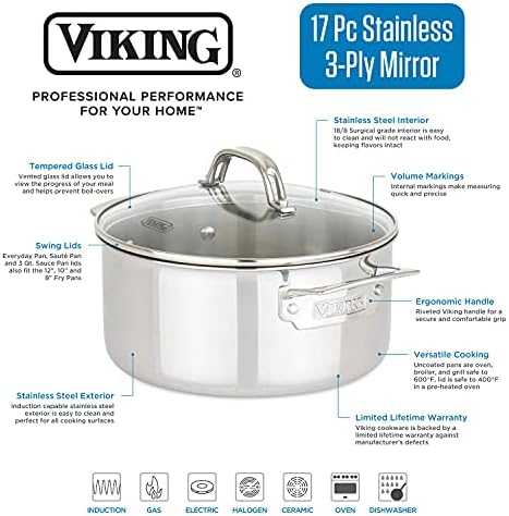 Viking 17-Piece Cookware Set
