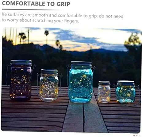Sturdy 10-Piece Set of Stainless Steel Mason Jar Hanging Hooks