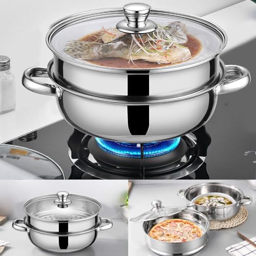 cooker for steam 28cm Steamer pot with glass lid
