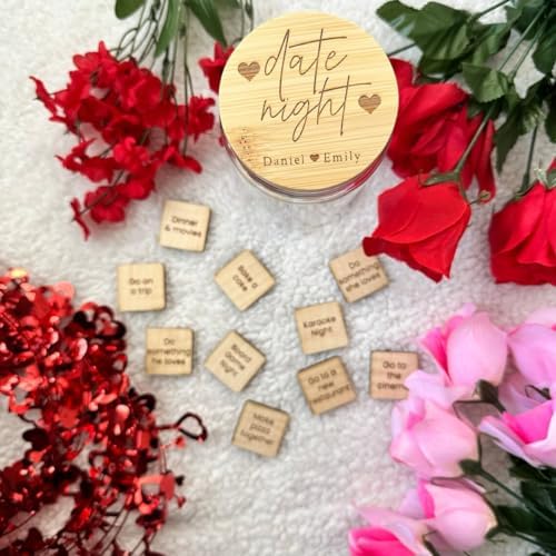 Custom Candle Mason Jar with Engraved Date Night Ideas
