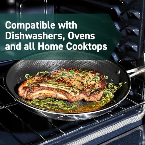 HexClad 7 Piece Hybrid Stainless Steel Cookware Set