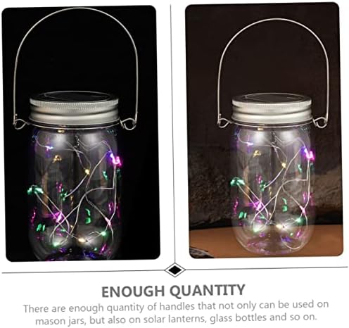 Sturdy 10-Piece Set of Stainless Steel Mason Jar Hanging Hooks