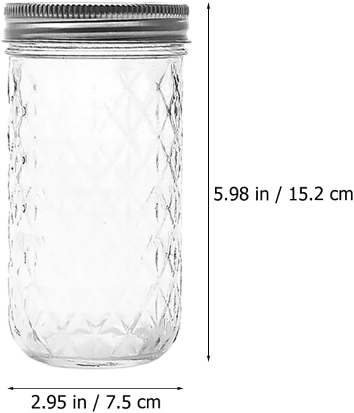 Sturdy 2-Pack Glass Jam Pots for Canning Storage