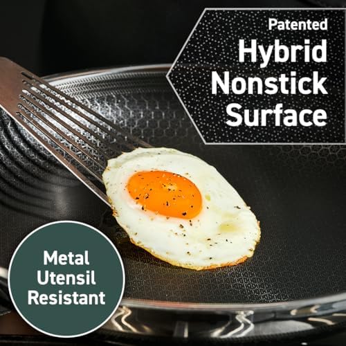 HexClad 7 Piece Hybrid Stainless Steel Cookware Set