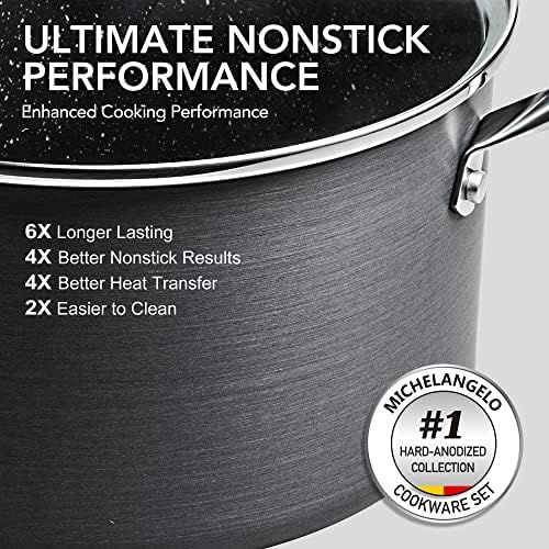 Professional MICHELANGELO Cookware Set for induction use