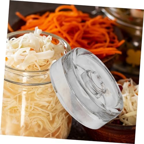 Hoement 2pcs Fermented Glass Weights for Mason Jars 1