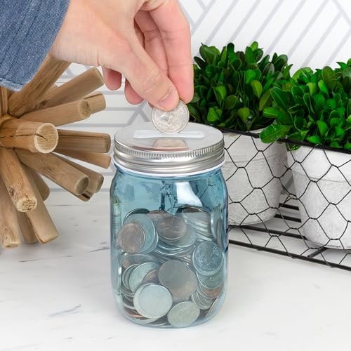 4-Birds Coin Jar Managers Blue 4-Pack