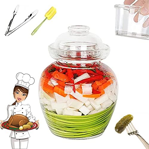 OCAZI Clear Glass Jar 10L Pickling Fermenting Canning Jar