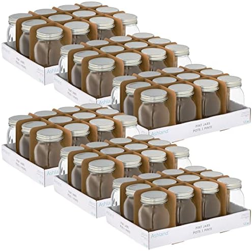 16 oz Glass Jar Set of 6