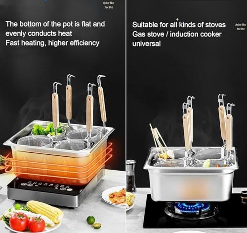 Stainless Steel 6-Hole Pasta Cooker Set for Home Commercial