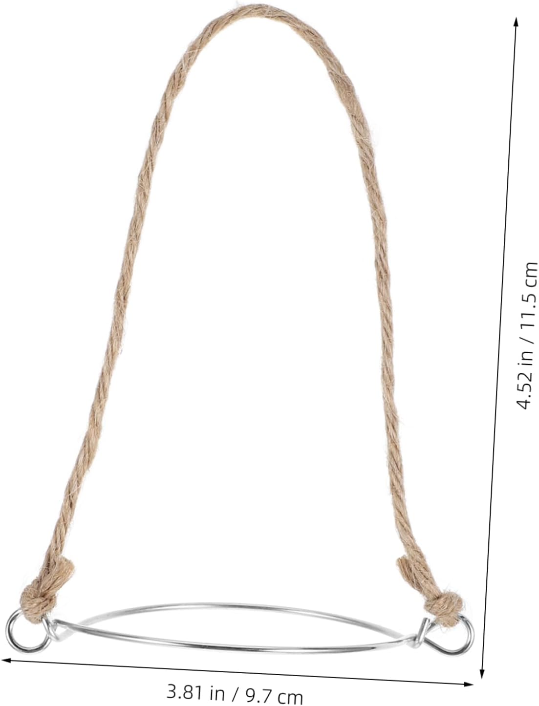 5pk Mason Jar Hangers Iron Hemp Made