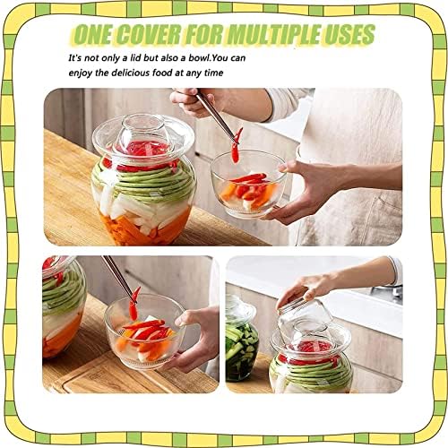 OCAZI Clear Glass Jar 10L Pickling Fermenting Canning Jar