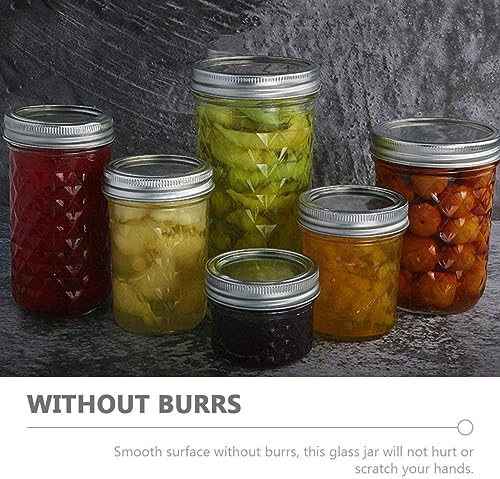 Sturdy 2-Pack Glass Jam Pots for Canning Storage