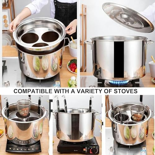 Sturdy Durable Multipots Set for Home Commercial Cooking