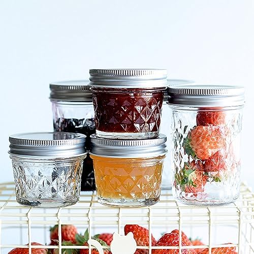Sturdy 2-Pack Glass Jam Pots for Canning Storage