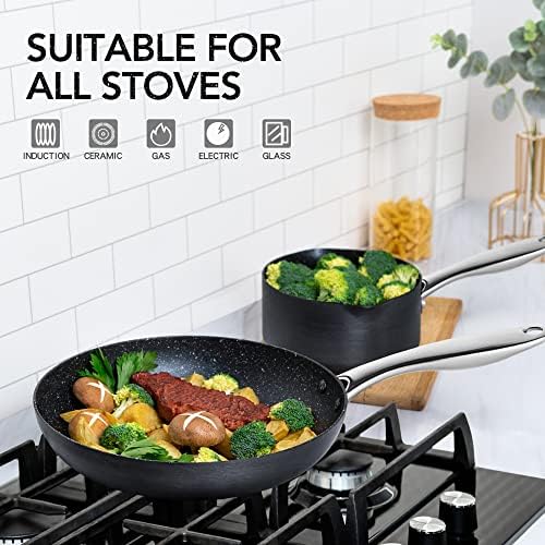 Professional MICHELANGELO Cookware Set for induction use