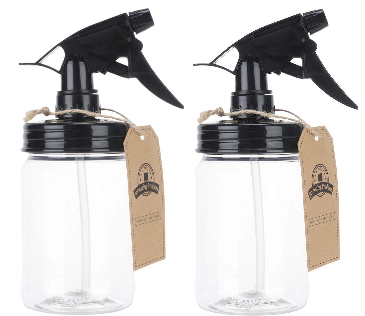 Jarmazing Products Mason Jar Sprayer - Black - 2 Pack