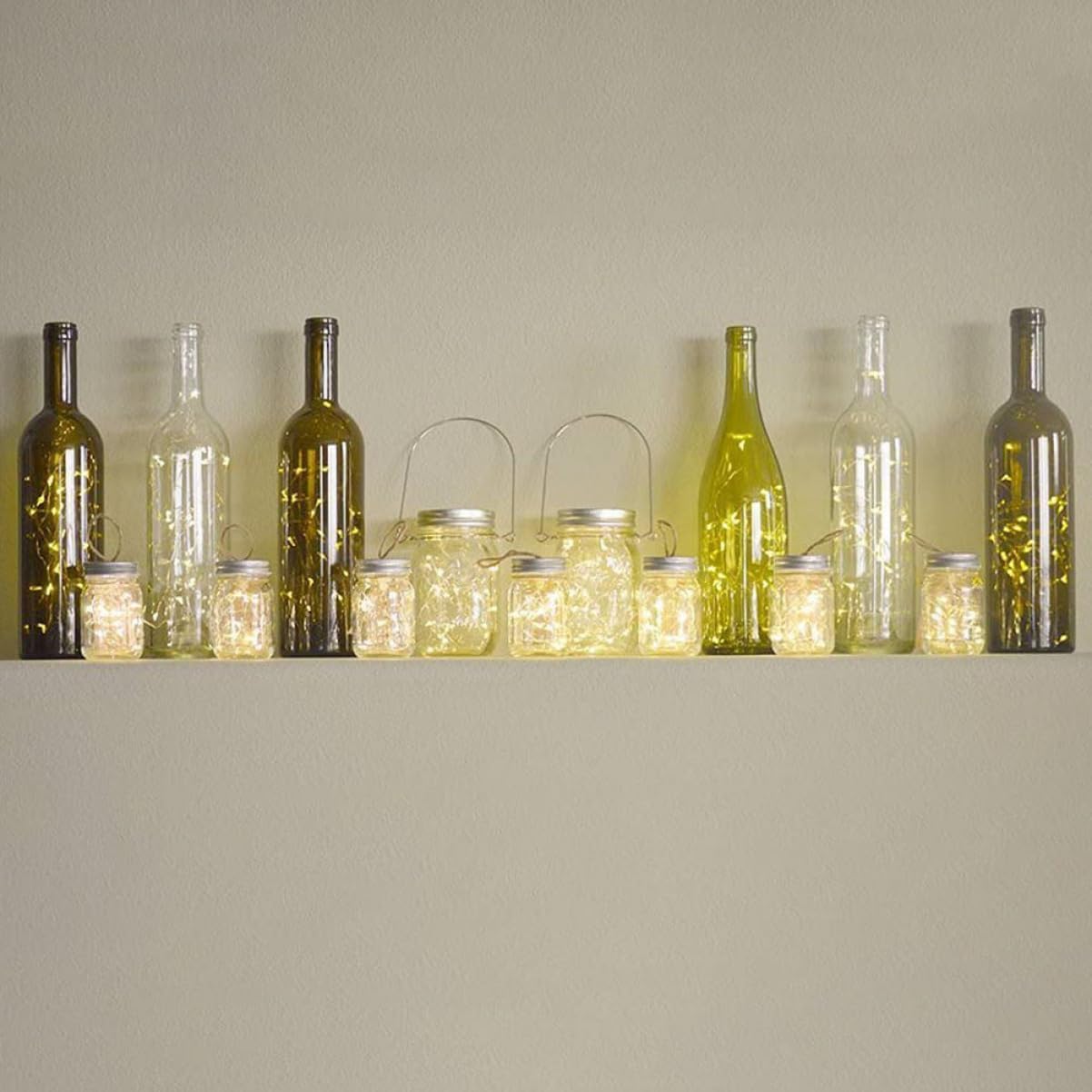 Stainless Steel Mason Jar Hanging Organizing Hook Set
