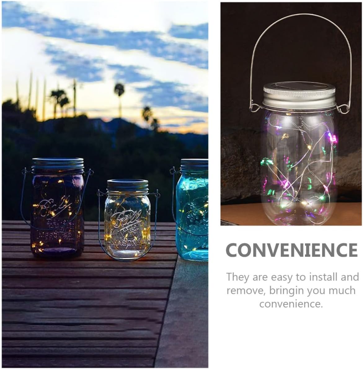 Stainless Steel Mason Jar Hanging Organizing Hook Set