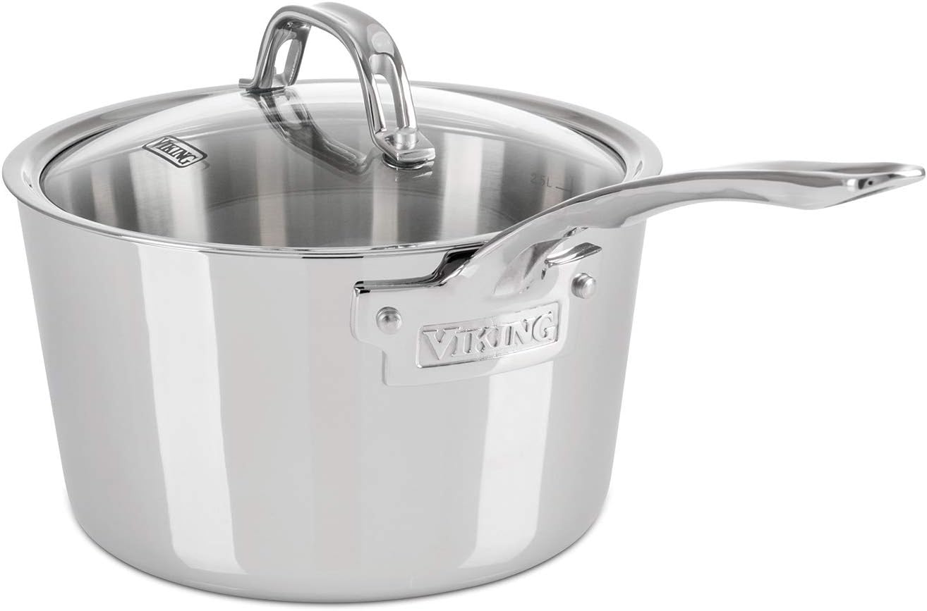 Viking 7-Piece 3-Ply Stainless Steel Cookware Set