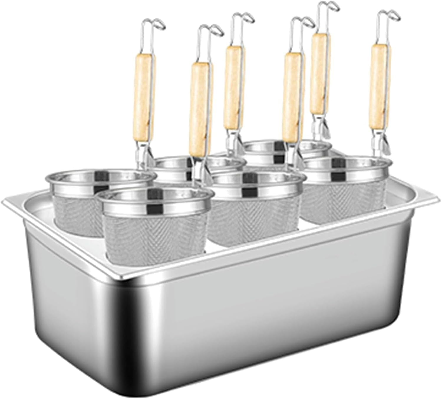 Stainless Steel Pasta Cooker Basket by BINGWANG