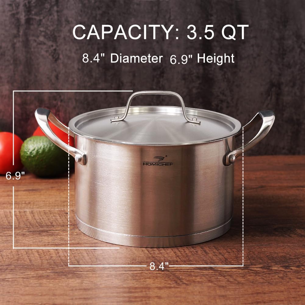 Matte Polished Nickel-Free Stainless Steel 35QT Stock Pot