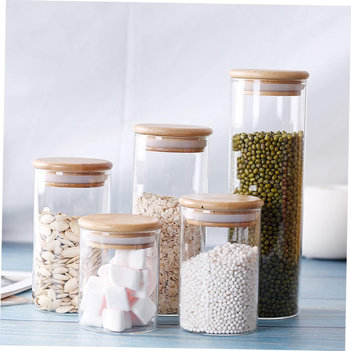 IMIKEYA Sealed Jar Candy Storage Jar 2 Sets