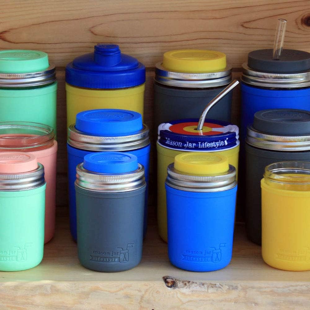 Premium Silicone Pint Jars - 16oz 2-Pack