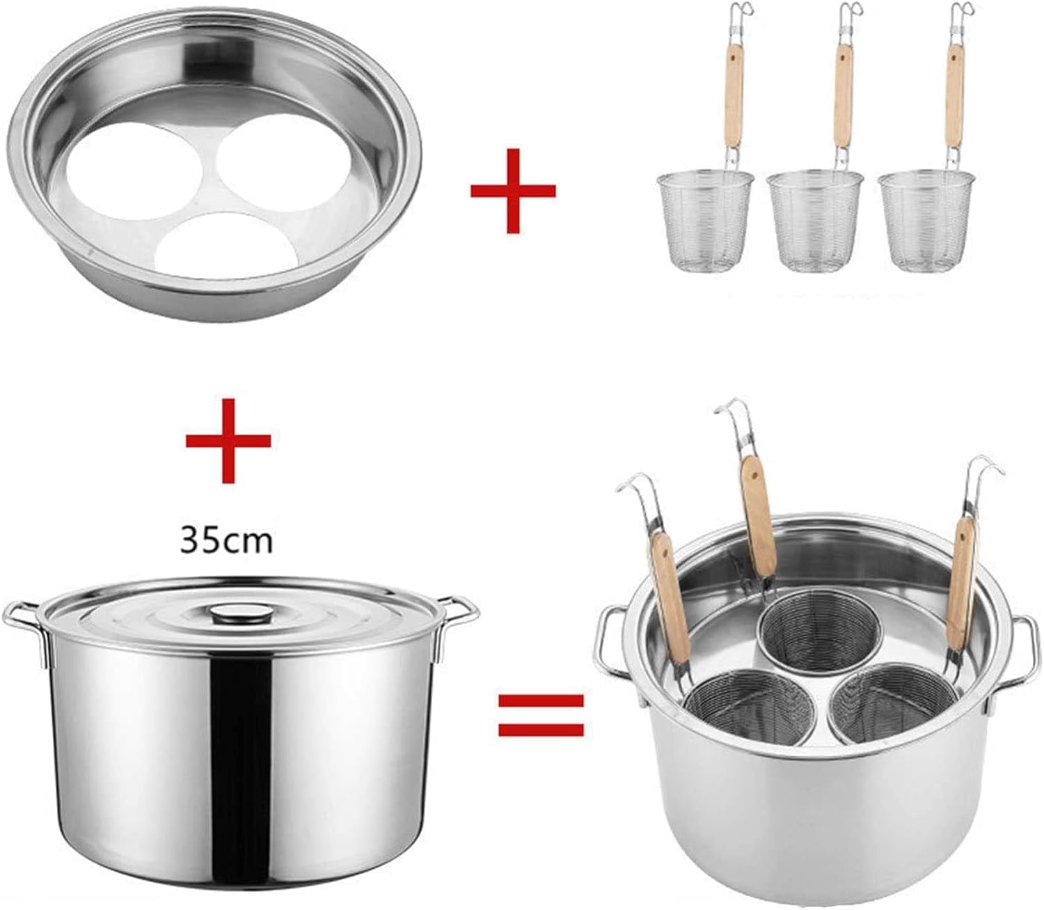 Sturdy q Pasta Cooking Set for Home Restaurant Use