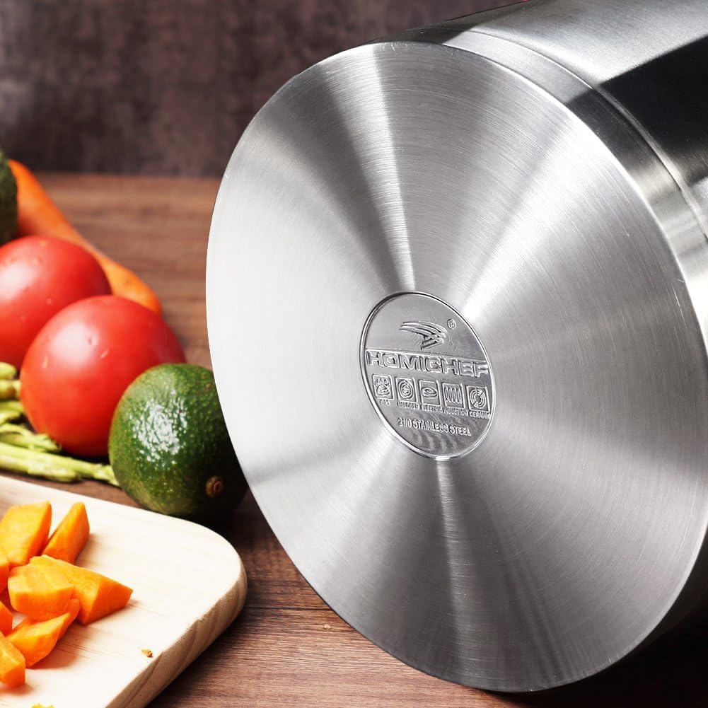 Matte Polished Nickel-Free Stainless Steel 35QT Stock Pot