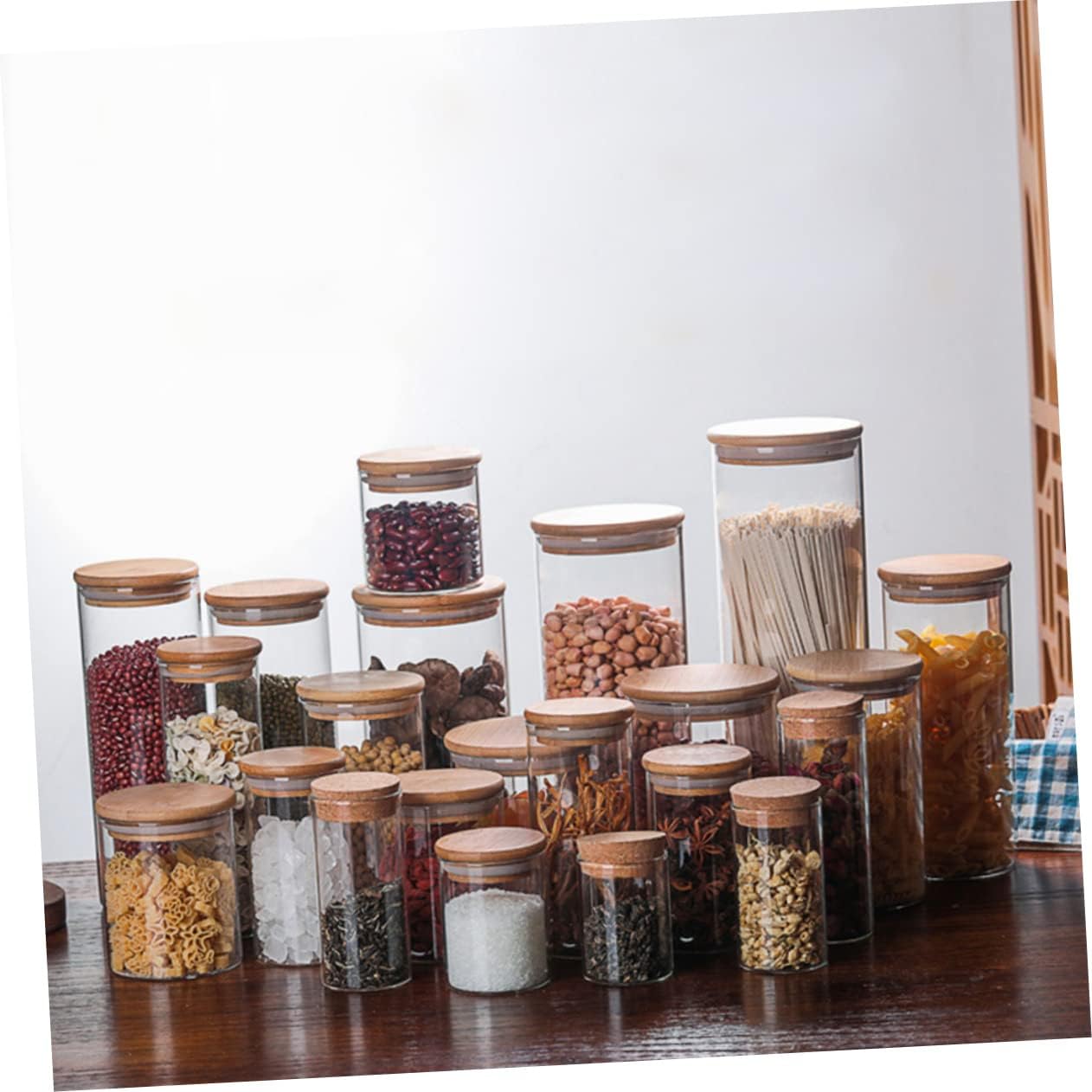 IMIKEYA Sealed Jar Candy Storage Jar 2 Sets