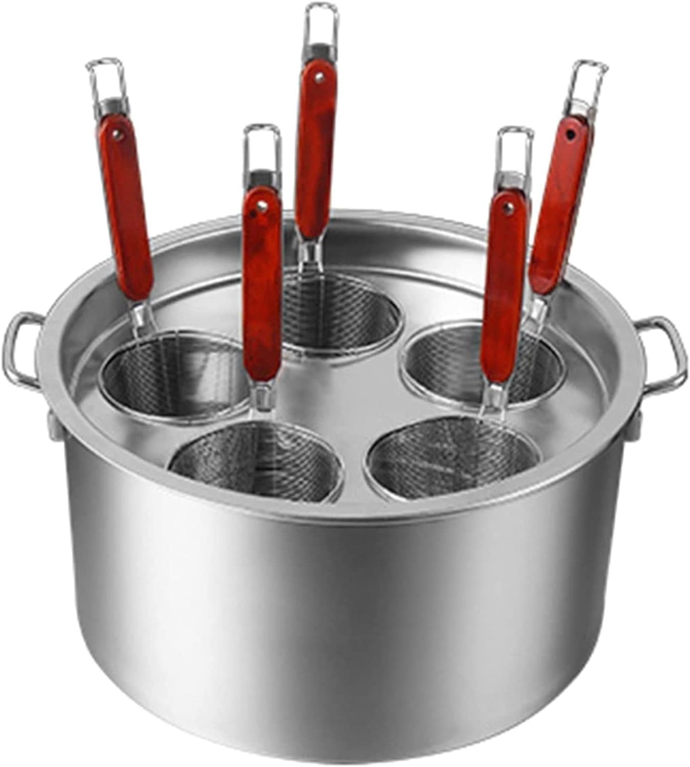 Sturdy Stainless Steel Pasta Cooker Set for Home Commercial Use