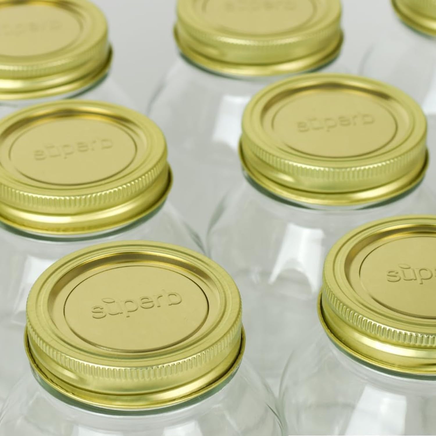 Glass Mason Jars 12-Piece Set