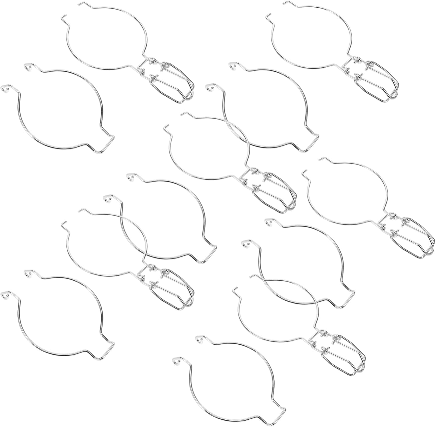 Luxshiny 10pc Metal Wire Hangers for Mason Jars