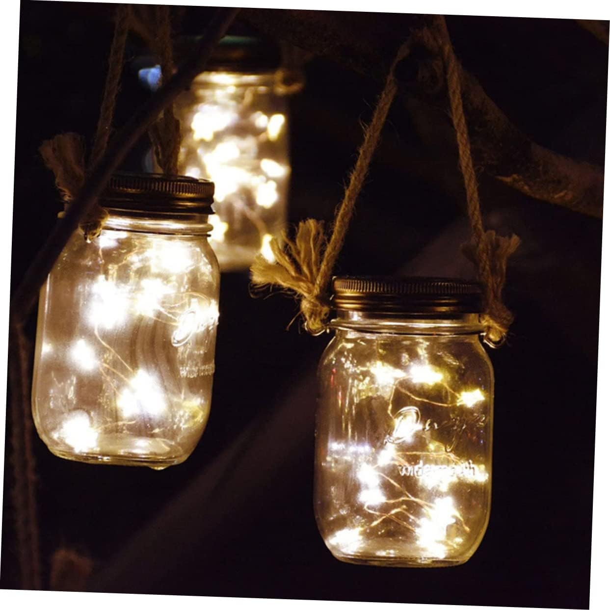 ULTECHNOVO 2-Piece Mason Jar Rope Handles