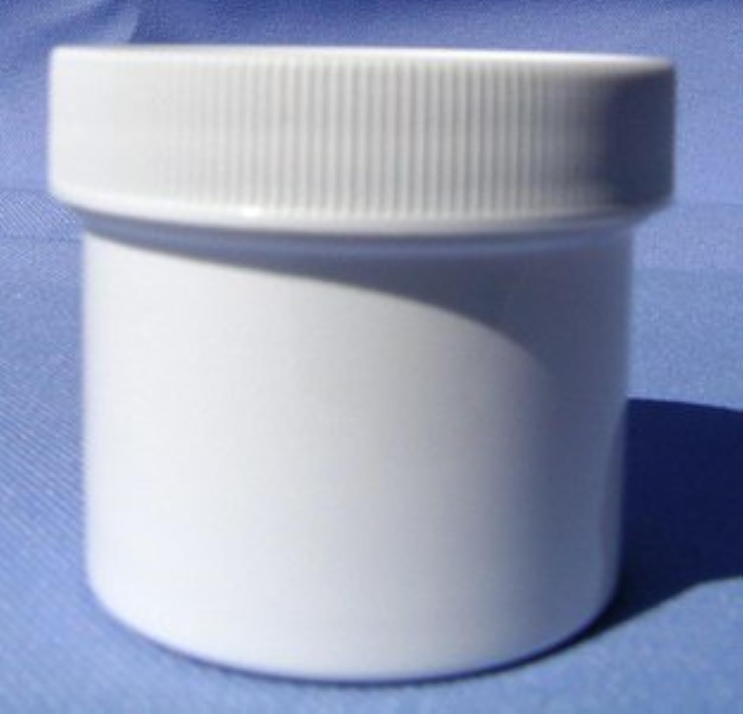 Premium White Plastic Jar with Flat Lid - 8 Oz 6 Per Bag