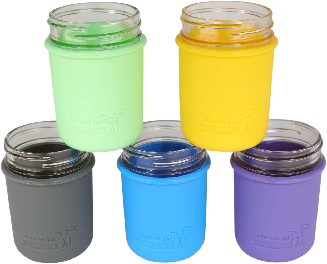 Premium Silicone Pint Jars - 16oz 2-Pack