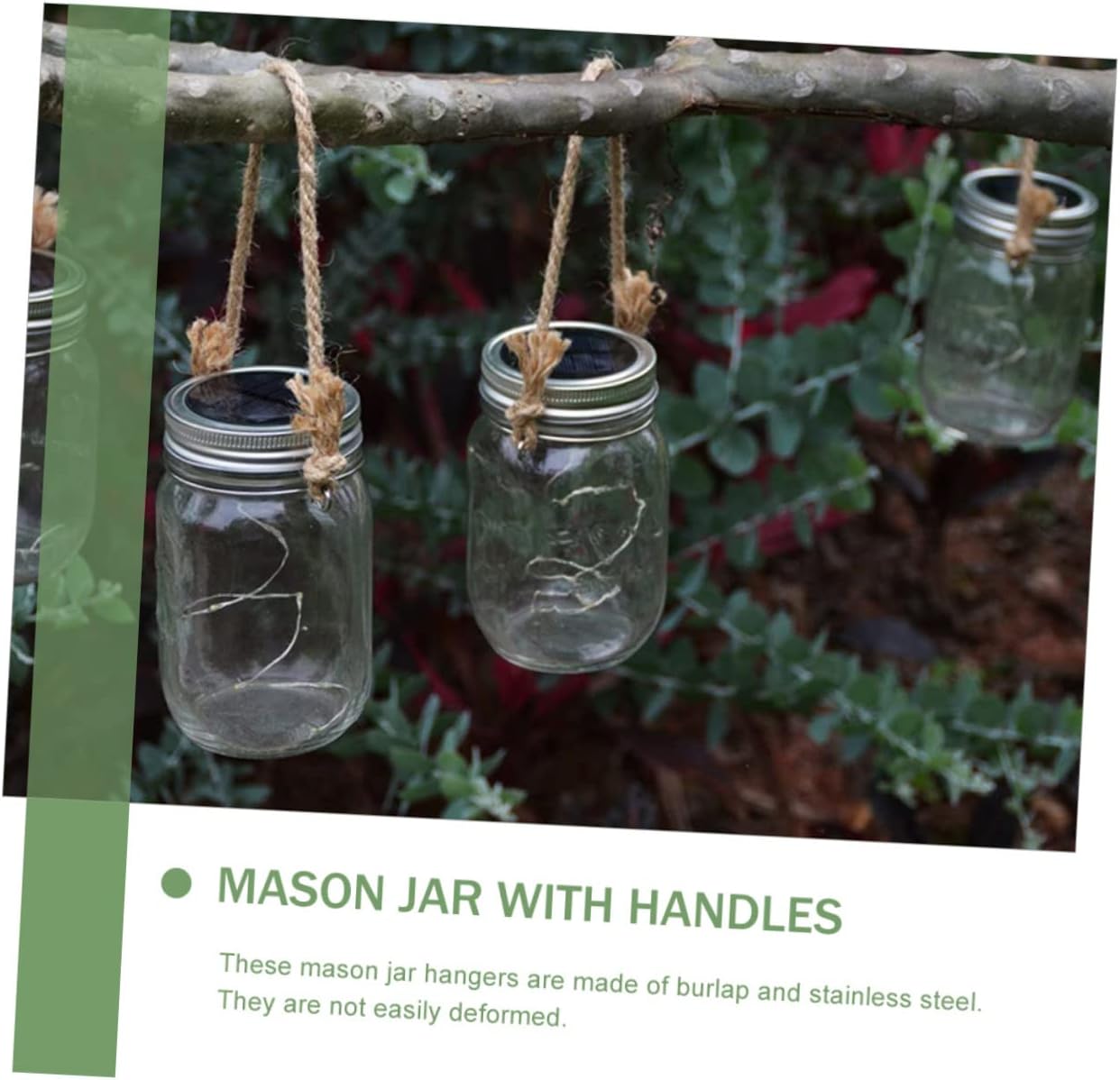 ULTECHNOVO 2-Piece Mason Jar Rope Handles
