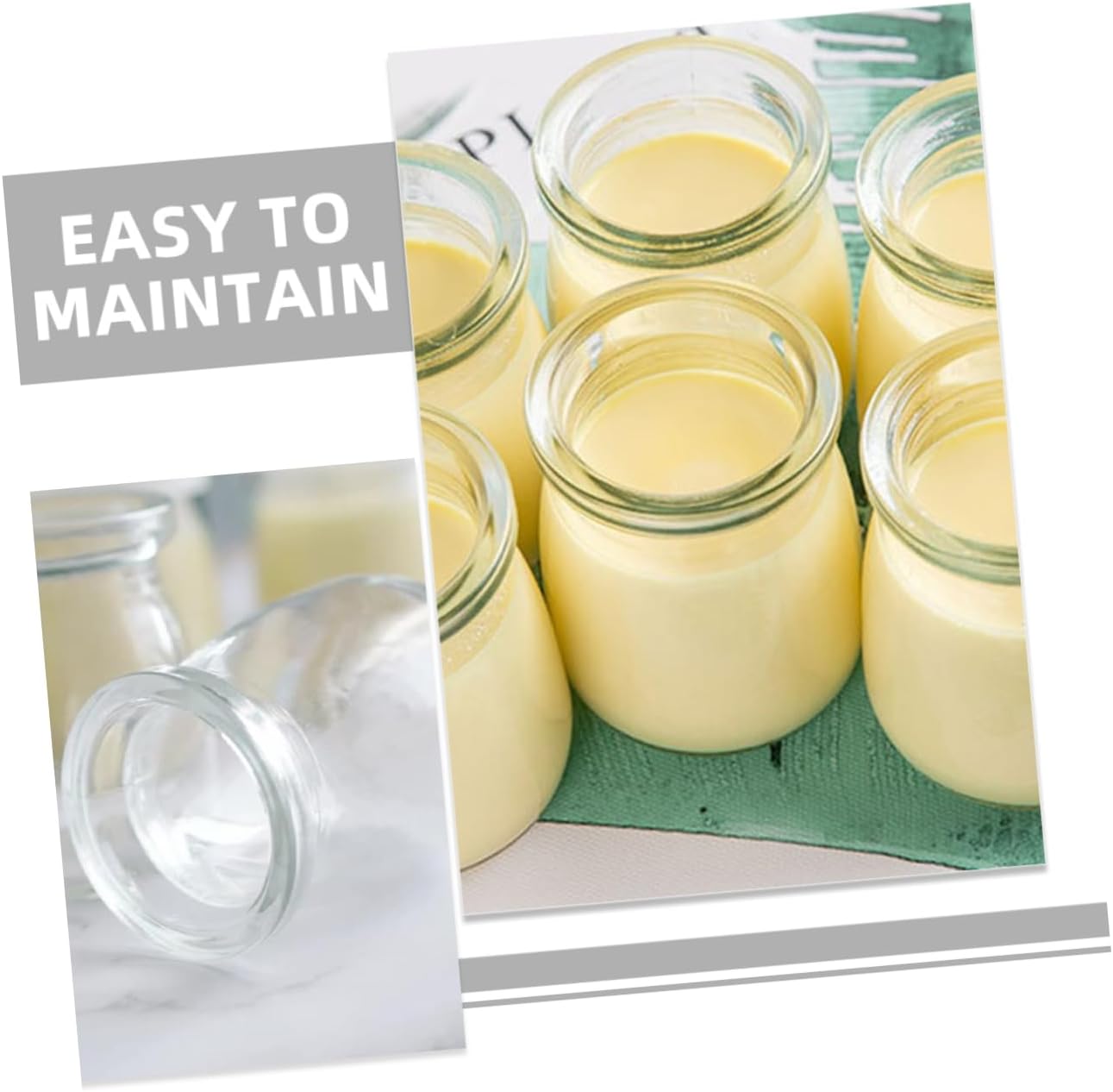 Gatuida Multiset Pudding Cups and Jam Jars 2 Sets